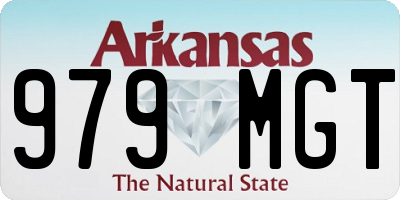 AR license plate 979MGT