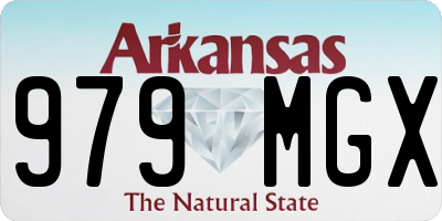 AR license plate 979MGX