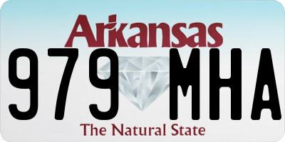 AR license plate 979MHA