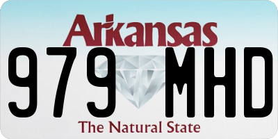 AR license plate 979MHD