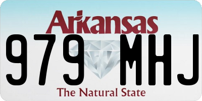 AR license plate 979MHJ