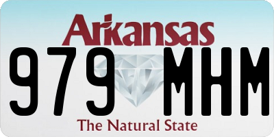 AR license plate 979MHM