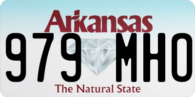 AR license plate 979MHO