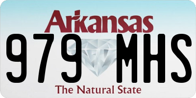 AR license plate 979MHS