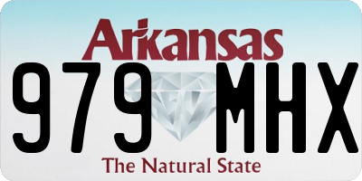 AR license plate 979MHX