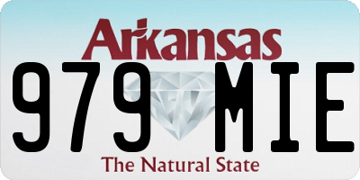 AR license plate 979MIE