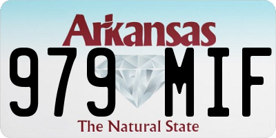 AR license plate 979MIF