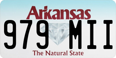 AR license plate 979MII