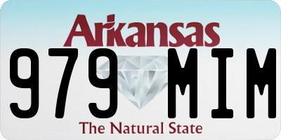 AR license plate 979MIM