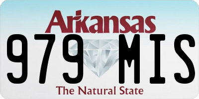 AR license plate 979MIS