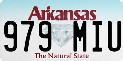 AR license plate 979MIU