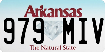 AR license plate 979MIV