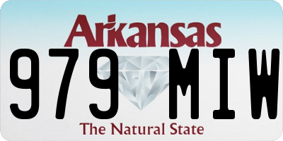 AR license plate 979MIW