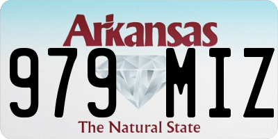 AR license plate 979MIZ