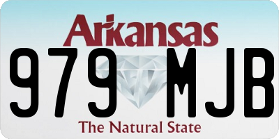 AR license plate 979MJB