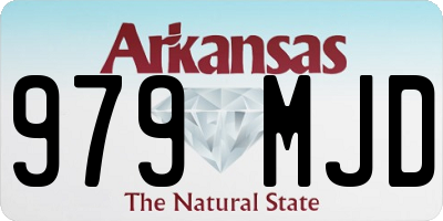 AR license plate 979MJD