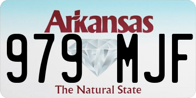 AR license plate 979MJF