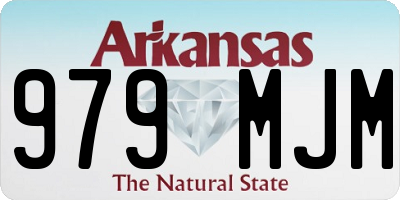 AR license plate 979MJM