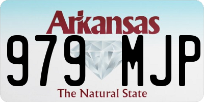 AR license plate 979MJP