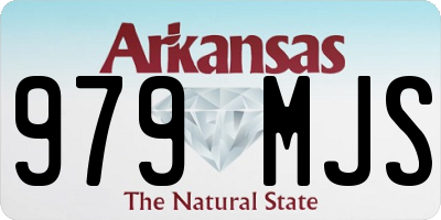 AR license plate 979MJS