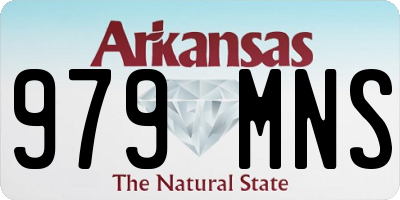 AR license plate 979MNS