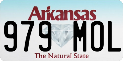 AR license plate 979MOL