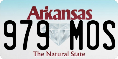 AR license plate 979MOS