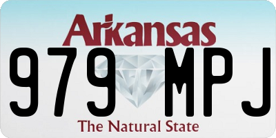 AR license plate 979MPJ