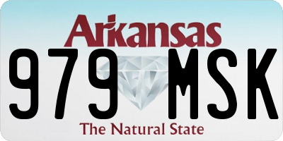 AR license plate 979MSK