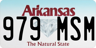 AR license plate 979MSM