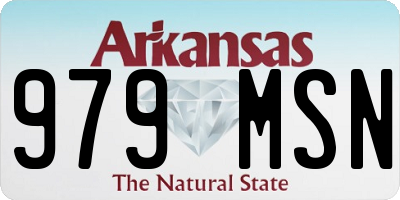 AR license plate 979MSN