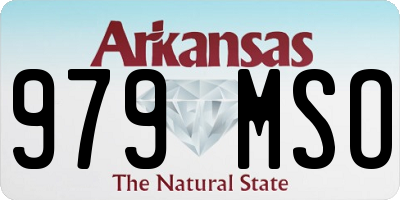 AR license plate 979MSO