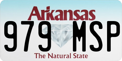 AR license plate 979MSP