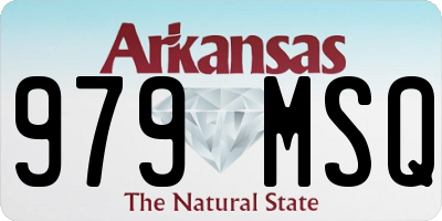 AR license plate 979MSQ