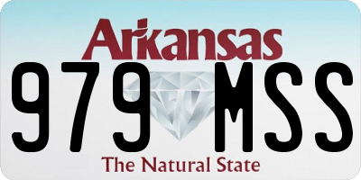 AR license plate 979MSS