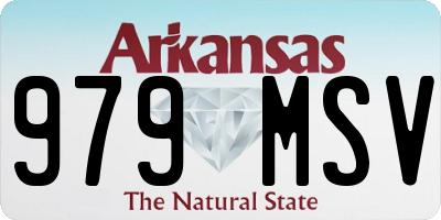 AR license plate 979MSV