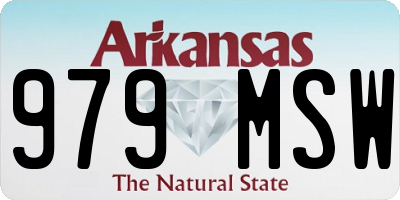 AR license plate 979MSW