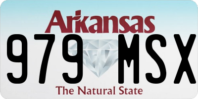AR license plate 979MSX