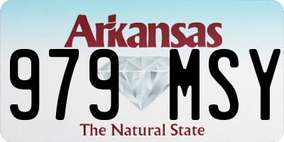 AR license plate 979MSY