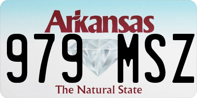 AR license plate 979MSZ