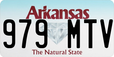 AR license plate 979MTV