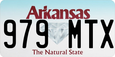 AR license plate 979MTX