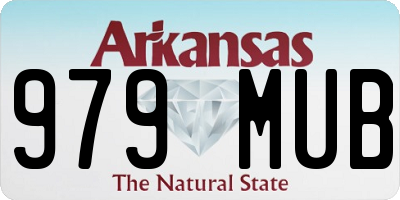 AR license plate 979MUB