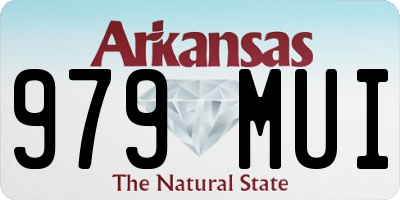 AR license plate 979MUI