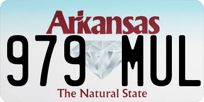 AR license plate 979MUL