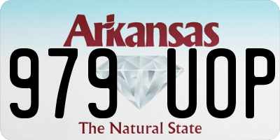 AR license plate 979UOP