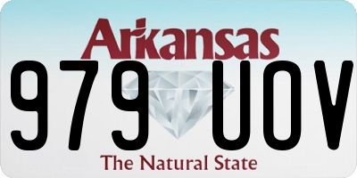 AR license plate 979UOV