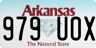 AR license plate 979UOX