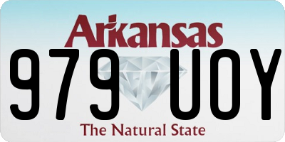 AR license plate 979UOY