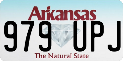 AR license plate 979UPJ